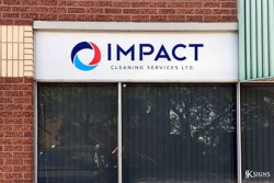 Exterior business signs for IMPACT 