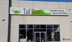 Custom Exterior Building Signage for Tail Blazers in Mississauga
