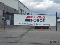 Banner Installed for Driving Force