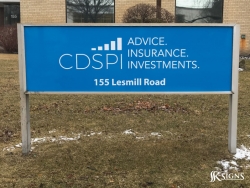 Aluminum Ground Sign at CDSPI Toronto