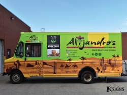 Vehicle Wrap for Alijandro Kitchen in Mississauga
