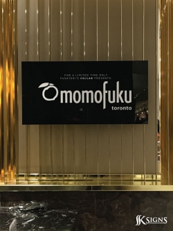 Acrylic Sign For Pusateris Momofoku