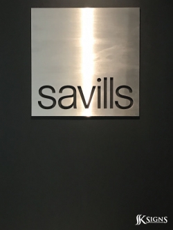 Lobby Sign Installed For Savills