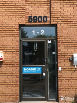 3d Letters And Decals Installed For Nordik In Mississauga