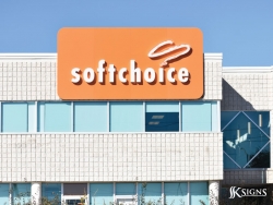 Channel letters produced for Softchoice in Oakville