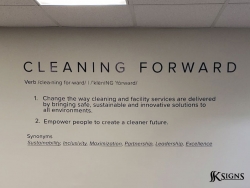 Wall Graphics Installed At Impact Cleaning In Toronto
