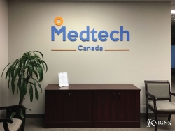 Lobby Sign for MedTech in Toronto