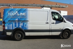 Vehicle Wrap Installed on a Sprinter Van in Mississauga