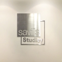 Stainless Steel Office &amp; Lobby Sign Stud Mounted in Toronto