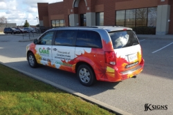 Vehicle Wrap Installed for an Advertising Company