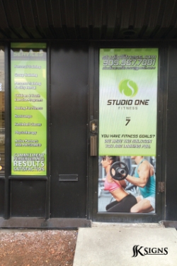 Studio One Fitness- Window Graphics