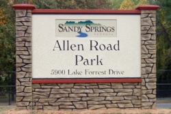 Monument Sign for Allen Road Park