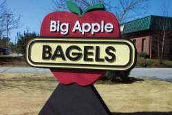 Monument Sign - Big Apple BAGELS