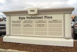 Monument Sign for Elgin Professional Plaza