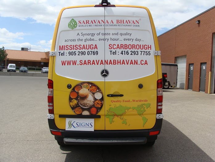 Saravanaa Bhavan’s Custom Van Wrap Back