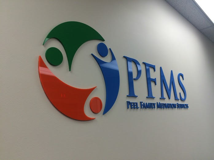 Peel Family Mediation Services Lobby Sign