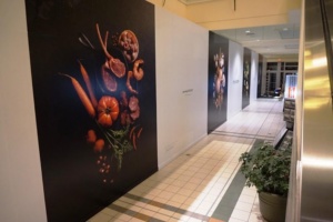Installation of Pusateri's Hoarding Wall Graphics 