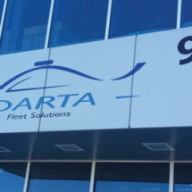 Contour Cut Exterior sign for Darta