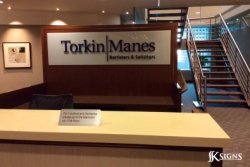 Torkin Manes Lobby Signage in Toronto