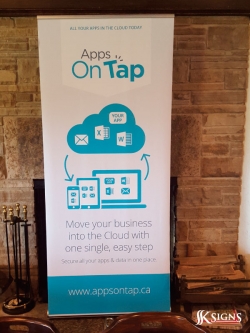 Banner Stand for Apps on Tap