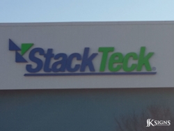 Exterior Channel Letter Signs for StackTeck