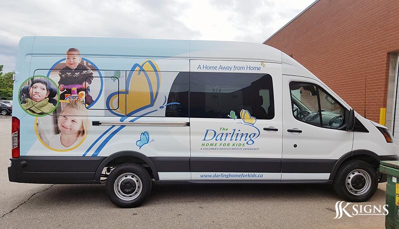 Van Wrap for Darling Home for Kids