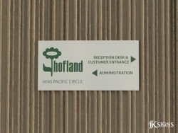 Custom Outdoor Business Sign for Hofland