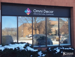 Dimensional Letters On Outdoor Sign For Omni Decor North York