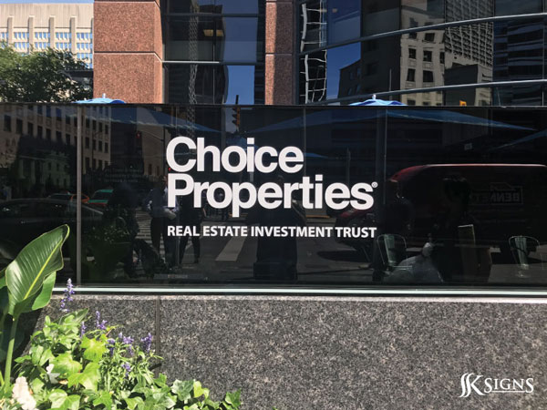 Outdoor graphics for Choice Property REIT in Toronto