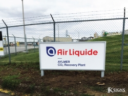 Monument Sign for Air Liquide in Aylmer
