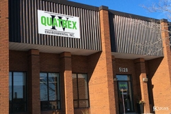 Building Sign Installed at Quatrex