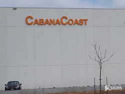 Channel Letters Installed For Cabana Coast