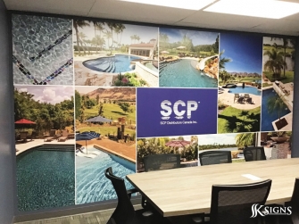 Wall graphics for SCP PoolCorp Woodbridge