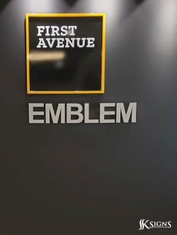 First Avenue Dimensional Letters Custom Made by SSK Signs in Toronto, ON